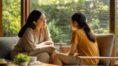 Orang tua menerapkan parenting positif saat berdiskusi dengan anak remaja tentang emosi di era digital